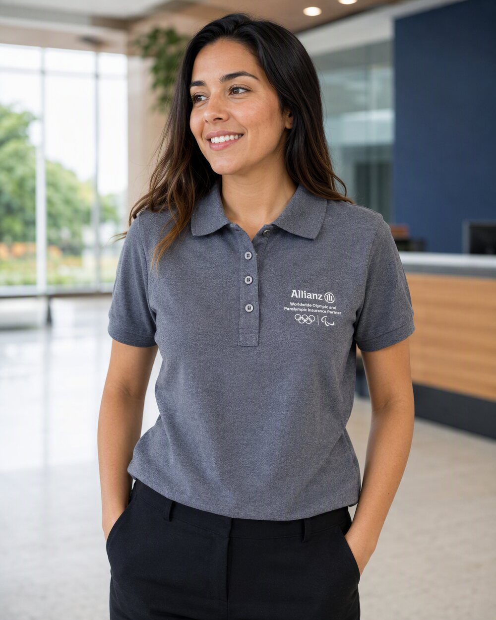 Polo personalizada Allianz